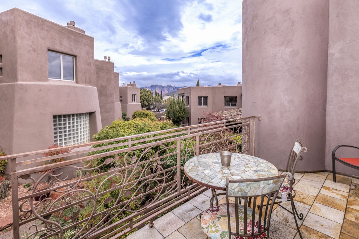 Country Garden villa private balcony with views